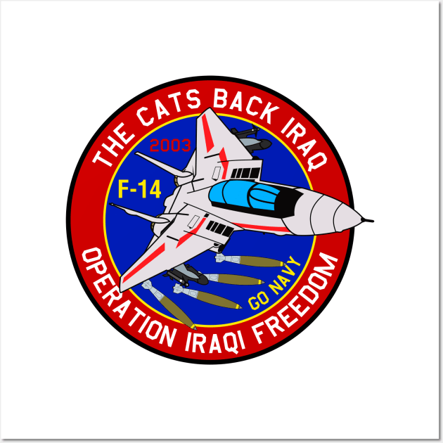 F-14 Tomcat - The Cats Back Iraq - Clean Style Wall Art by TomcatGypsy